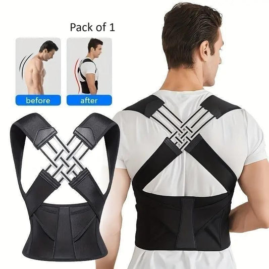 Posture Corrector and Pain Relief Belt - Unisex, Adjustable and Free Size